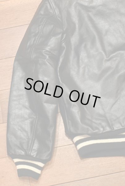 画像11: 80s BUTWIN バトウィン オールレザー アワードジャケット スタジャン アメリカ製(BLACK/40)ビンテージ (11)