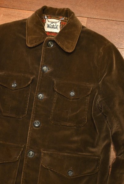 画像2: 〜70s WOOLRICH コーデュロイジャケット フィールドジャケット(Brown/40)中古 ビンテージ (2)