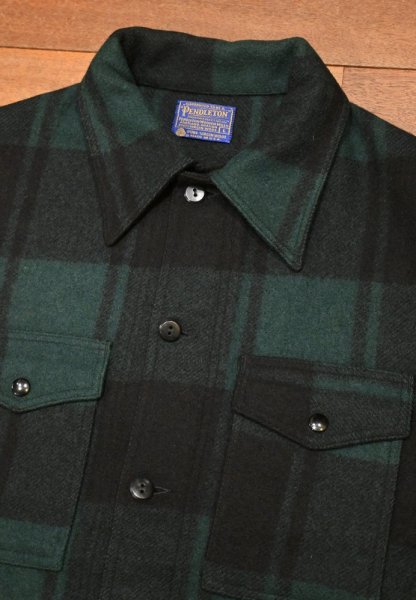 画像6: 70s Pendleton ペンドルトン ウールジャケット(Green×Black/L)美中古 ビンテージ (6)