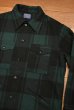画像2: 70s Pendleton ペンドルトン ウールジャケット(Green×Black/L)美中古 ビンテージ (2)