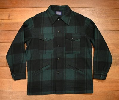 画像1: 70s Pendleton ペンドルトン ウールジャケット(Green×Black/L)美中古 ビンテージ