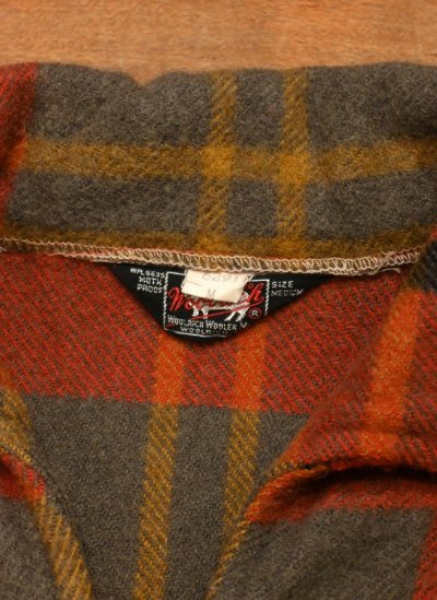 画像2: 60s WOOLRICH ウールリッチ ウールプレイド プルオーバーシャツ(M)中古 ビンテージ
