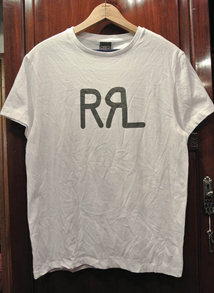 RRLダブルアールエル ウォッシュド ロゴ チューブTシャツ - 7th