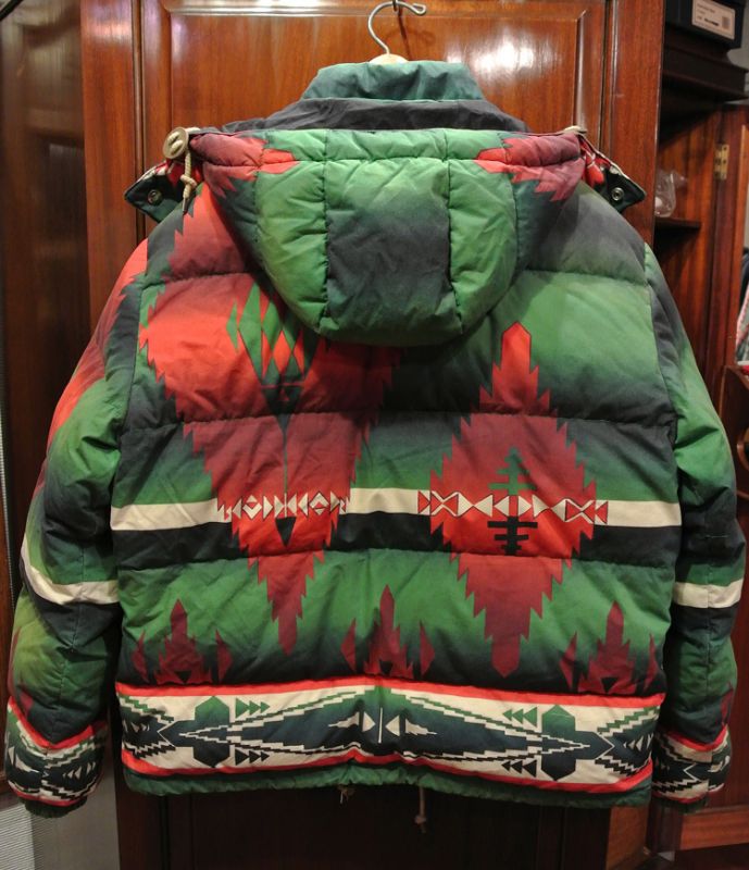 2012A/W ポロラルフローレン ネイティブ柄 ダウンジャケットM(Printed Down Jacket Coat) - 7th