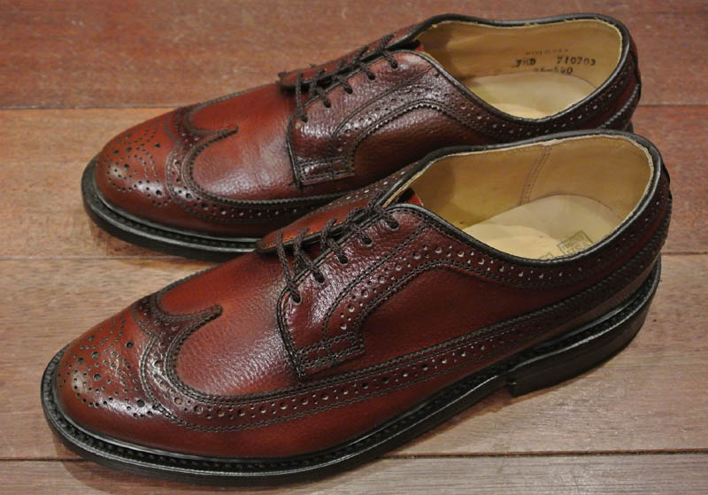 DEADSTOCK DEXTER モミ革ロングウイングチップ アメリカ製（Brown,8,8h 