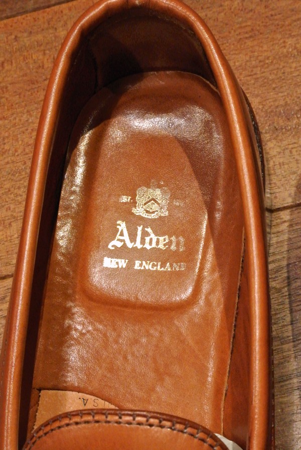 EXCELLENT USED】 ALDEN オールデン 983 カーフスキンローファー 【Tan