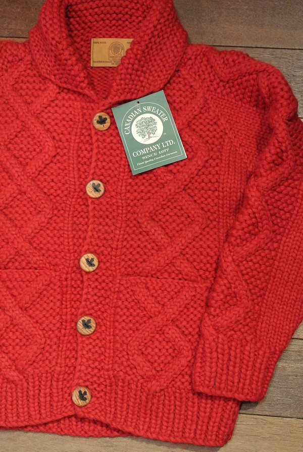 CanadianSweater カナディアンセーター フロントウッドボタン