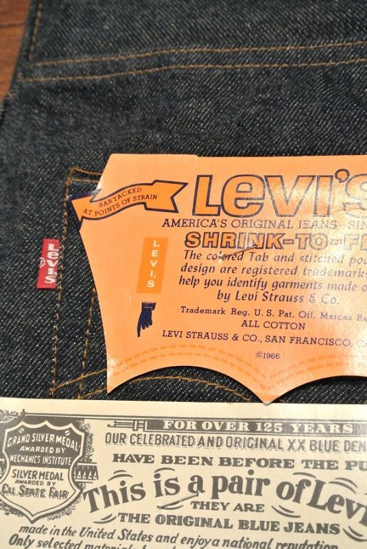 1980年製 デッドストック Levi's リーバイス501 66後期 赤耳 