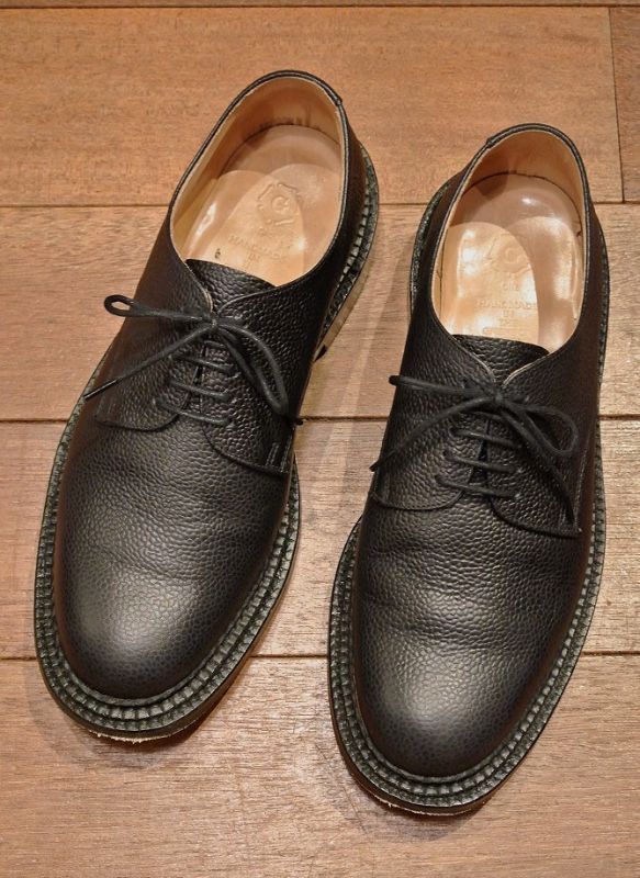 【新品未使用】 GRENSON グレンソン 革靴 レザーシューズ 紳士靴 ビジネスシューズ CAMDEN プレーントゥ 113880 【9：約27.5cm/BLACK BOOKBINDER】