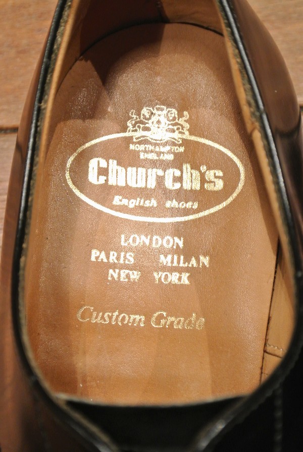 EXCELLENT USED)CHURCH'S consul チャーチ コンサル ストレートチップ(Black/7.5-F)イングランド製 中古 -  7th