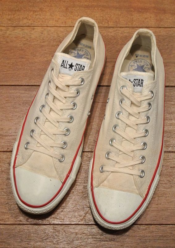 (VTG/USED)90年代 コンバース オールスターLOW アメリカ製 (Natural/11) CONVERSE CT 中古 - 7th