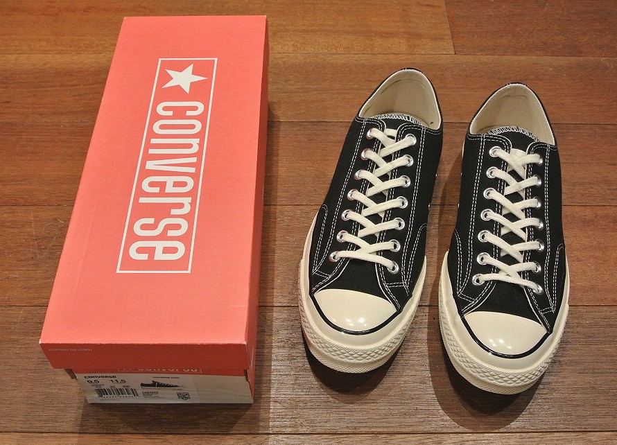 EXCELLENT USED)CONVERSE CT1970S LOW CHUCK TAYLOR (BLACK/US9.5/28cm 