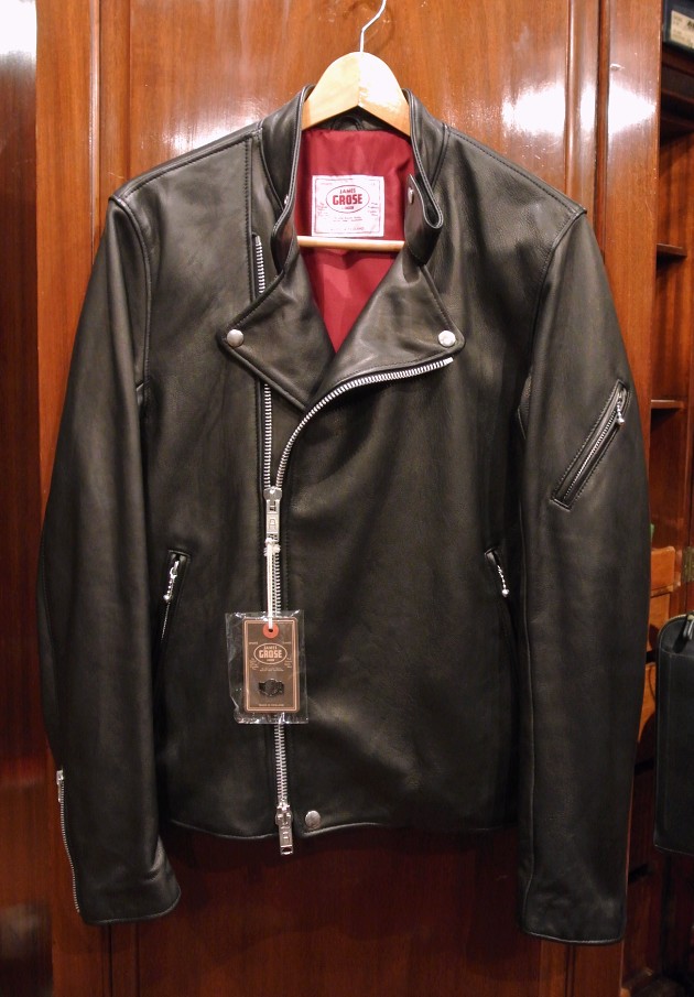 JAMES GROSE RICARDE JACKET 羊革 ライダースジャケット イングランド