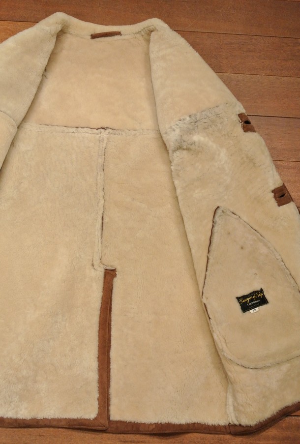 VTG/USED) 70s Abercrombie & Fitch Shearling Coat ムートンコート 