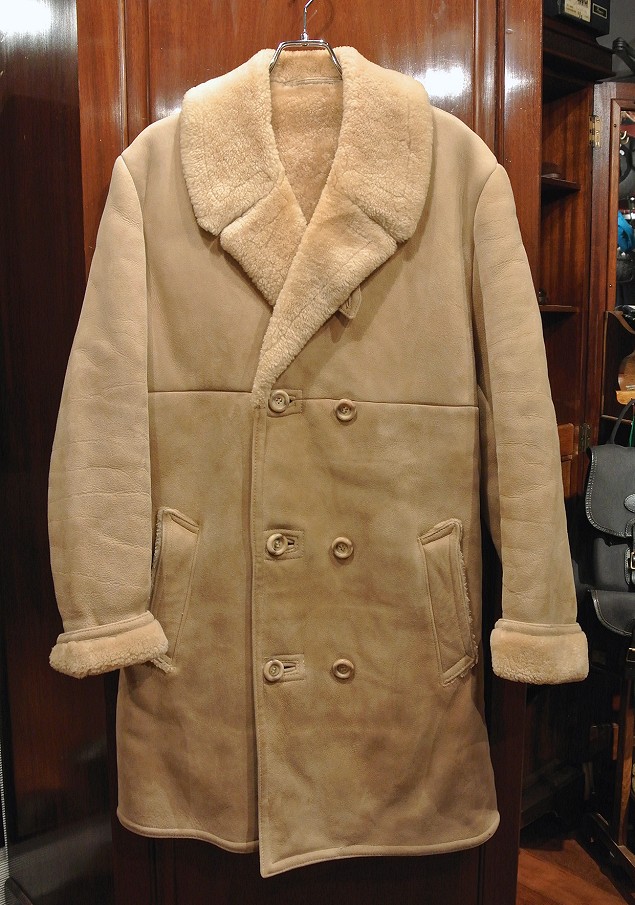 VTG/USED) 70s Abercrombie & Fitch Shearling Coat ムートンコート