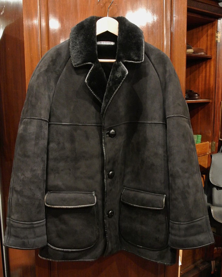 USED) NURSEYS Shearling Coat ナーセイズ ムートンコート（Black/38