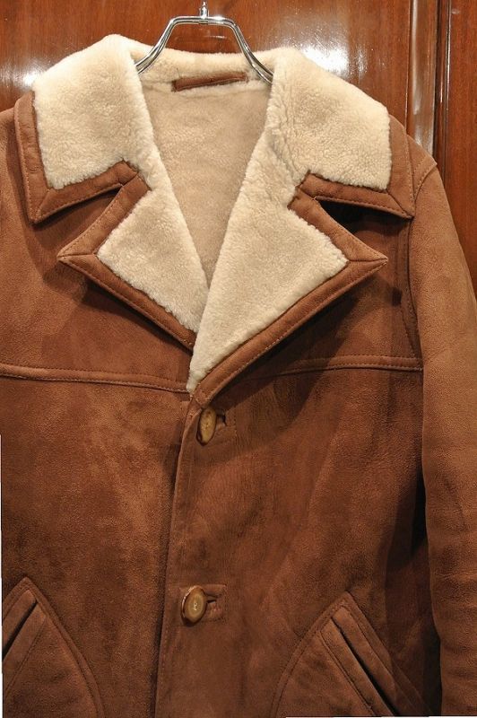 VTG/USED) 70s Sawyer of Napa Shearling Coat ムートンコート（Brown ...