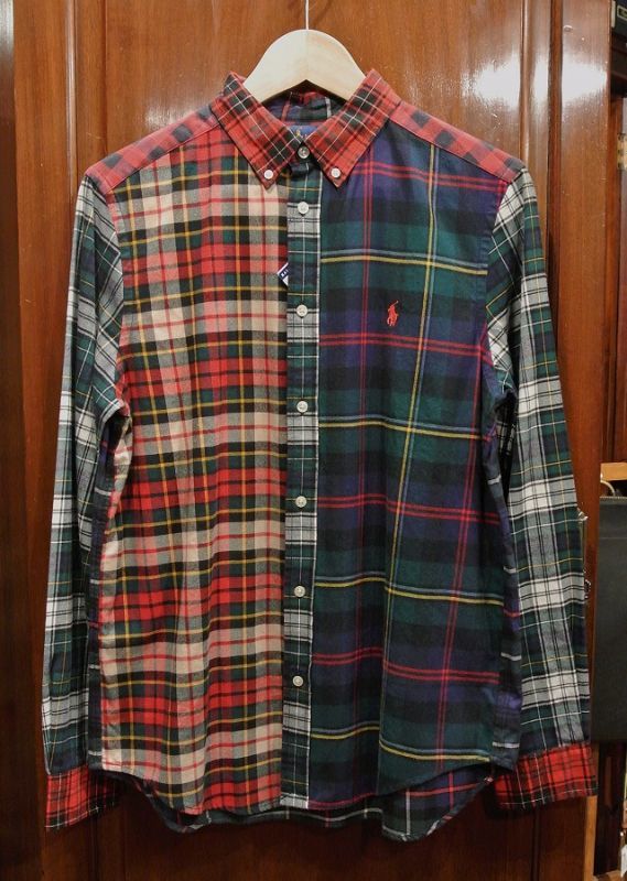 ポロラルフローレン クレイジーパターン B.D ネルシャツ(BOYS XL) アメリカボーイズサイズ 新品 並行輸入 - 7th