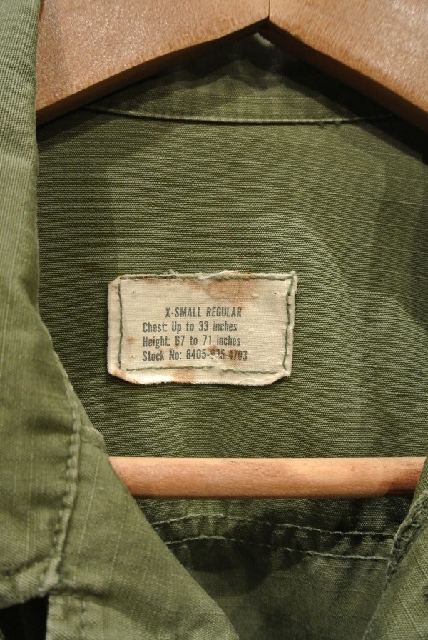 USED 69年 U.S ARMY リップストップ ジャングルファティーグジャケット