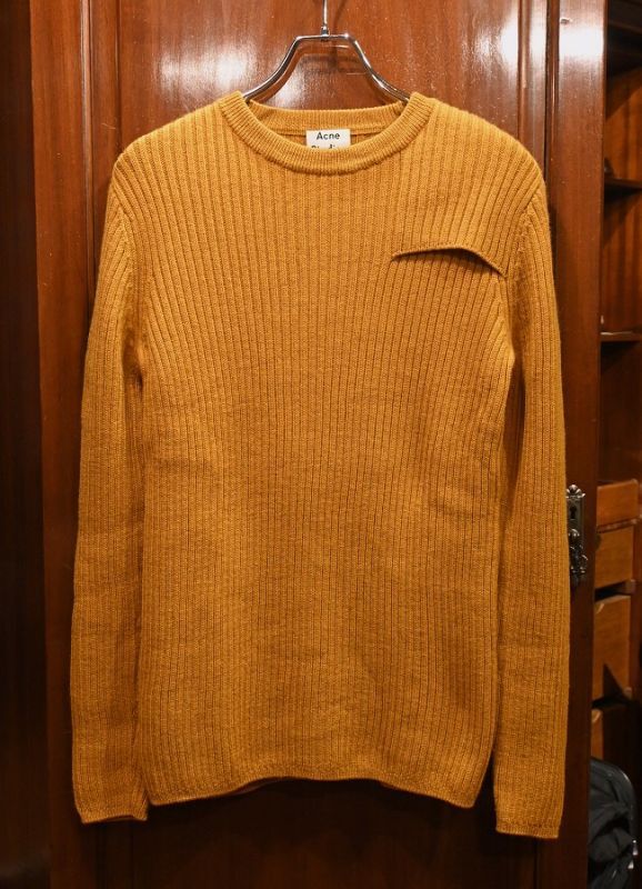 (Excellnt Used) Acne Studios リブ編み セーター(Mustard Yellow/S) アクネ 中古 - 7th