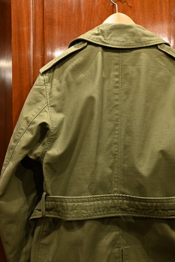 60s VTG/USED U.S ARMY トレンチコート (OLIVE/SMALL-SHORT) 米軍