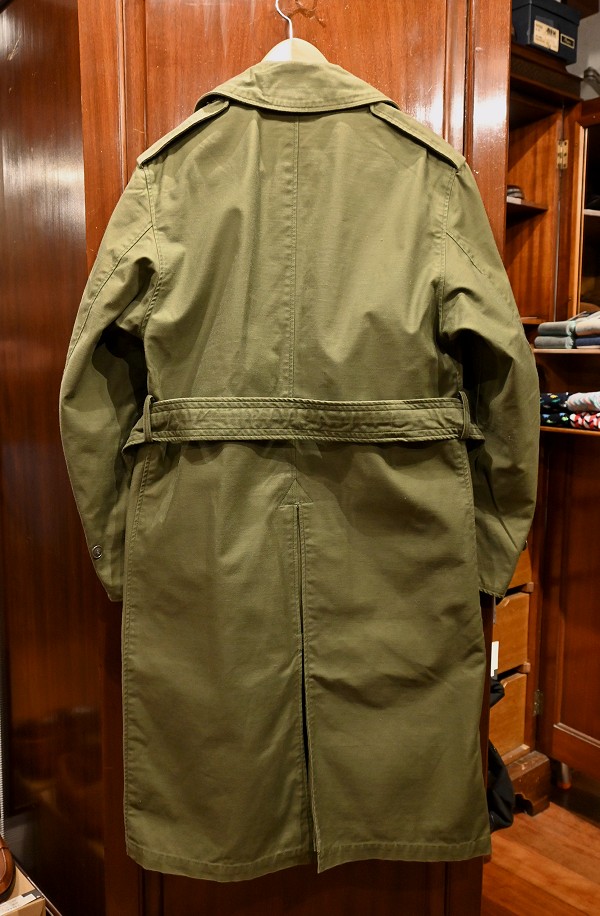 60s VTG/USED U.S ARMY トレンチコート (OLIVE/SMALL-SHORT) 米軍 