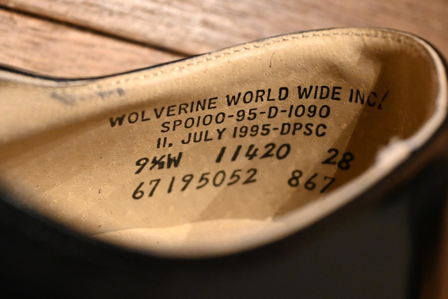 95年製 デッドストック U.S NAVY WOLVERINE WORLD WIDE INC.社製