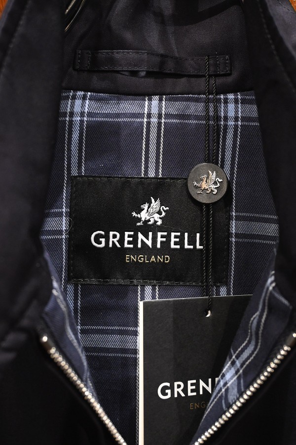 GRENFELL / グレンフェル | 英国製 GOLFER グレンフェルクロス スイングトップ ブルゾン タータンチェック ライナー | 40 | カーキ | メンズ