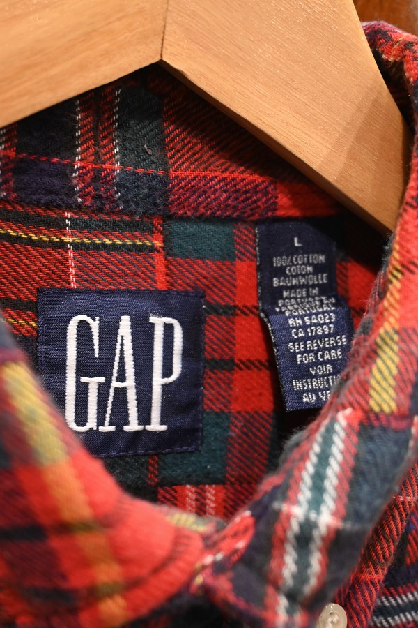 激安単価で 希少 90s OLD GAP パッチワークシャツ つぎはぎ BD ボロ