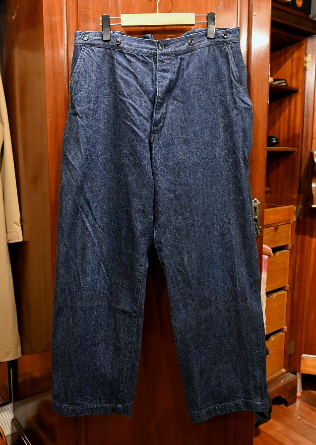 COMOLI French Vintage Denim Work Pants ipv6.timepharma.com