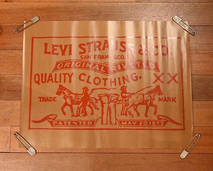 70s Levi's リーバイス ポスター (パッチ) 559×737mm ビンテージ USED 