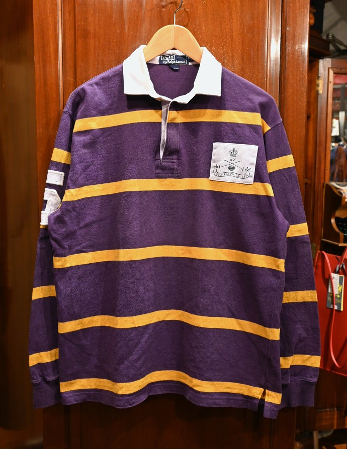 VTG/USED) '92 Polo Ralphlauren ポロラルフローレン ラグビーシャツ 