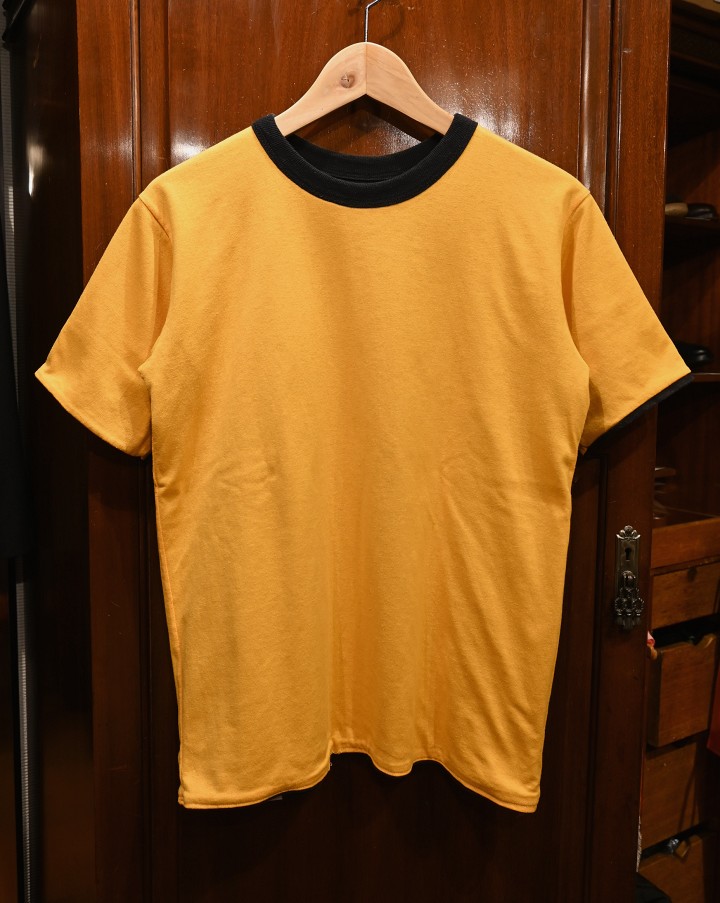 VTG/USED) 70s リバーシブルTシャツ 良配色 アメリカ製 (Black×Yellow/M) 中古 ビンテージ - 7th