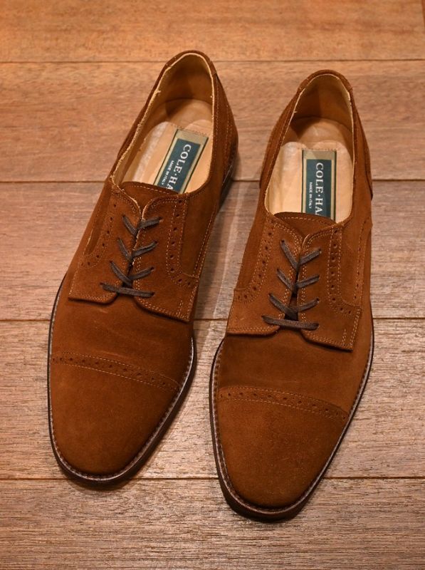 EXCELLENT USED 90s COLE-HAAN (コールハーン) スウェードキャップトゥ 