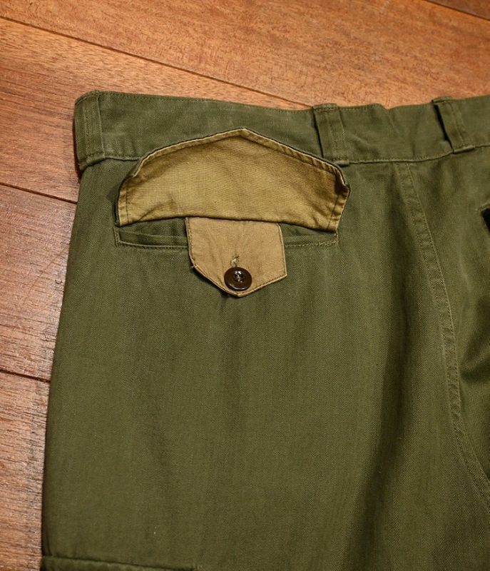 USED フランス軍 M-47 カーゴパンツ ヘリンボーン後期モデル (SIZE:23