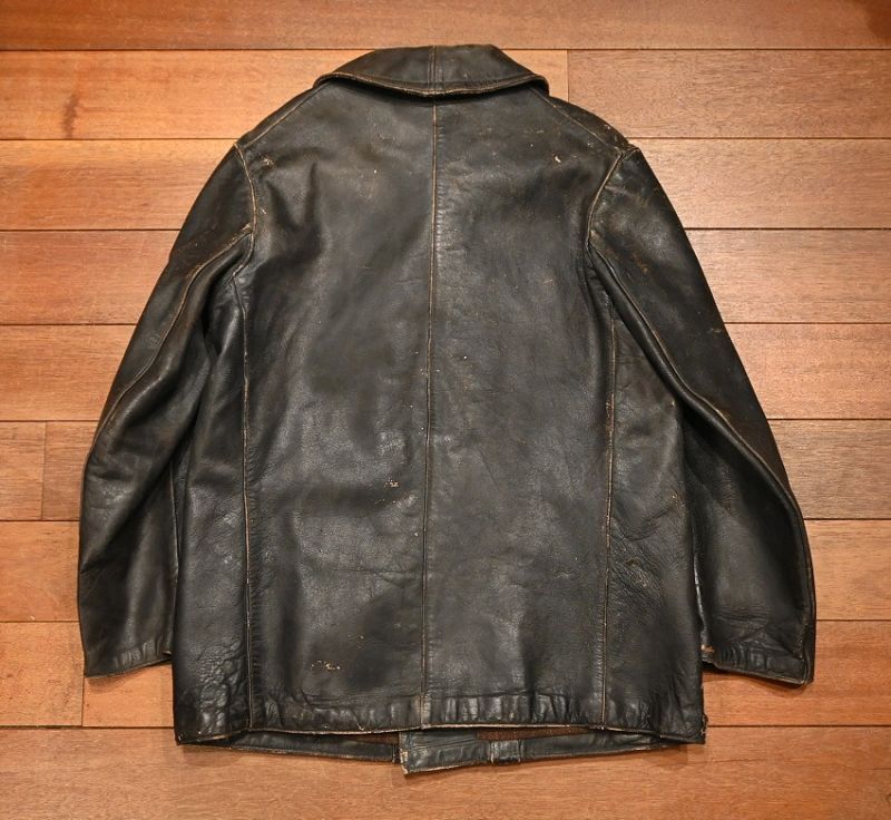 USA製Vintage Leather Spitfireビンテージ加工 L 革製-