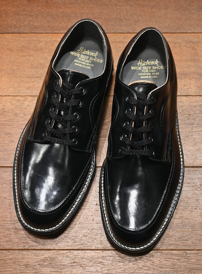 80s Deadstock Hitchcock WIDE SIZE SHOES ワークシューズ デッドストック アメリカ製 【Black/8-3E】  - 7th