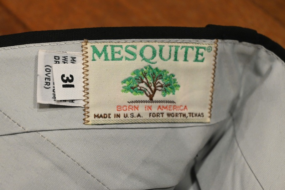 80s デッドストック MESQUITE ポリ+コットン ウエスタンパンツ