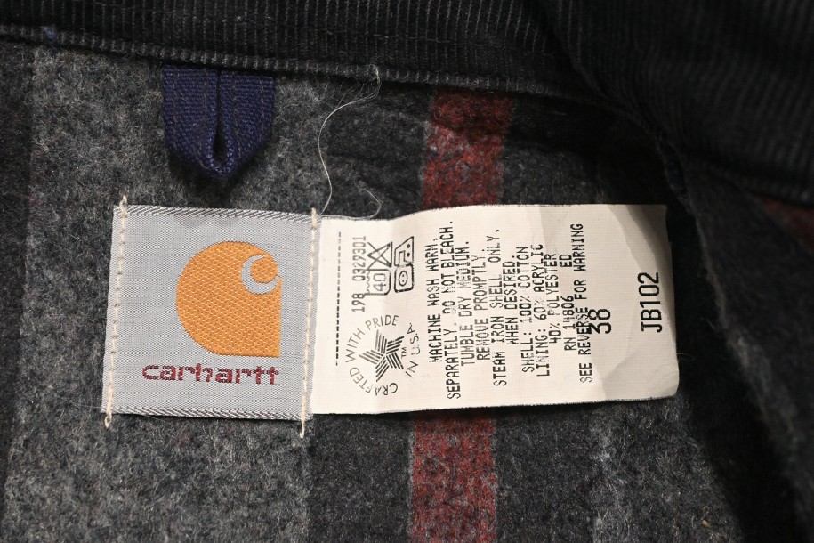 【美品】80s USA製 Carhartt デトロイトジャケット 裏ブランケット
