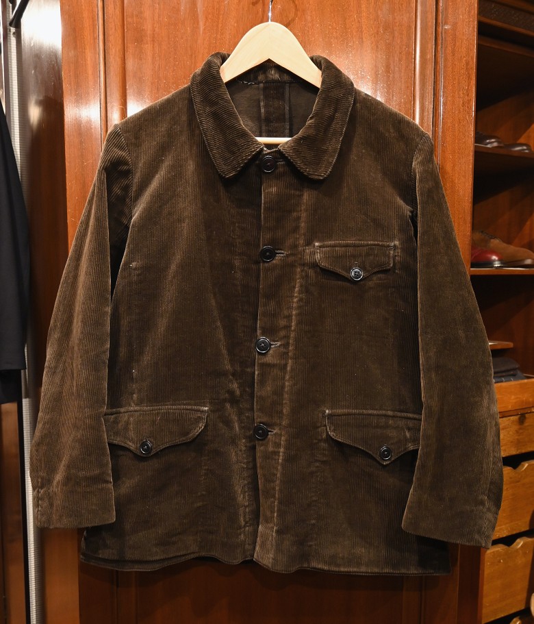 1950s France corduroy work jacket - シャツ