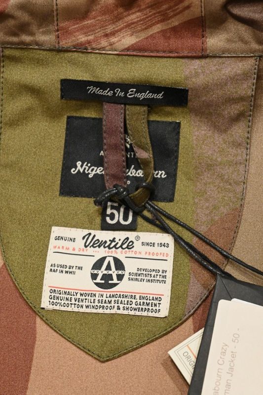 未着用品 タグ付き Nigel Cabourn ナイジェルケーボン VENTILE+HARRIS ...