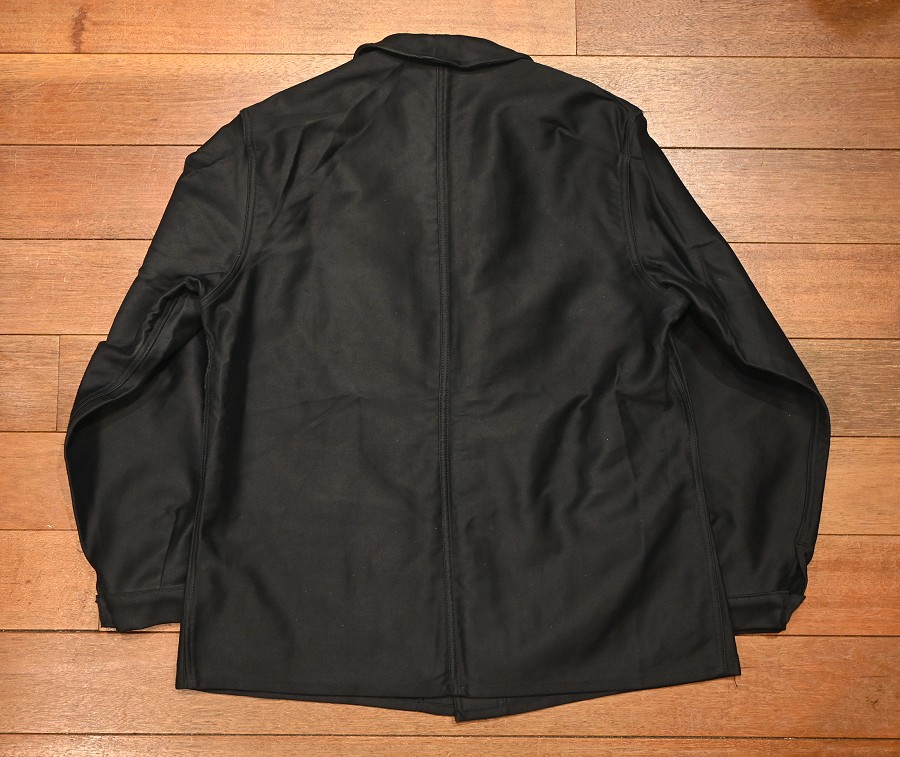 50s ~ French Black Moleskin Jacket ⑦多少の誤差はご了承ください