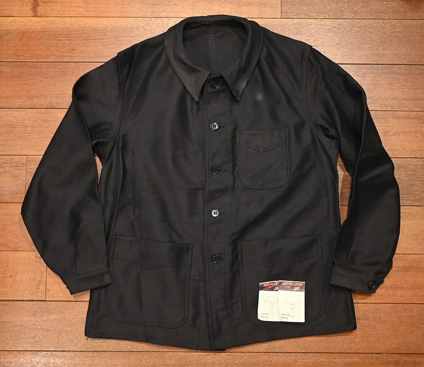 50s〜 Adolphe Lafont black moleskin jkt-