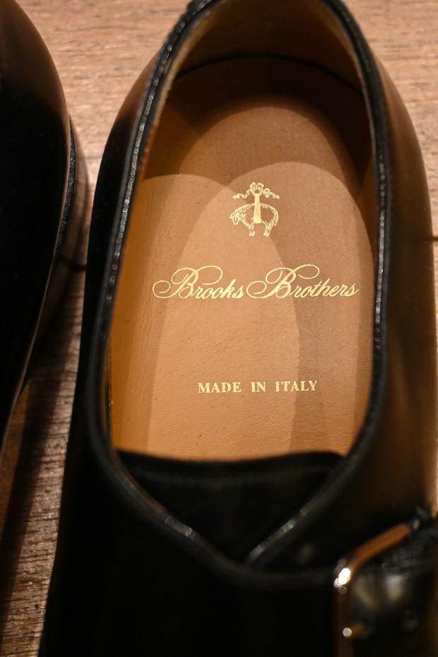Brooks Brothers スエードダブルモンクストラップ イタリア製 - 靴