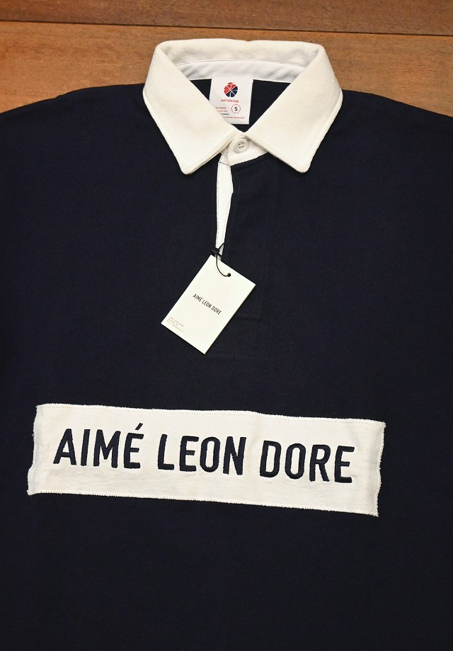 AIME LEON DORE ベースボールシャツ XLサイズ ネイビー-