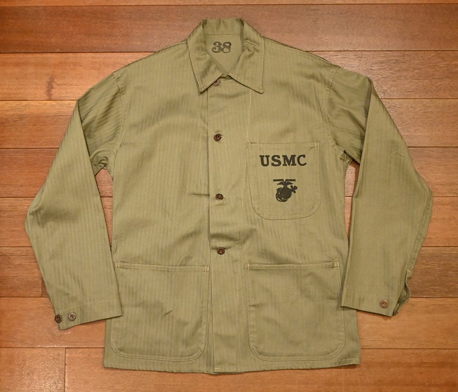 最新コレックション 40s USMC hbt jacket p-41 38 ヘリンボーンツイル ...