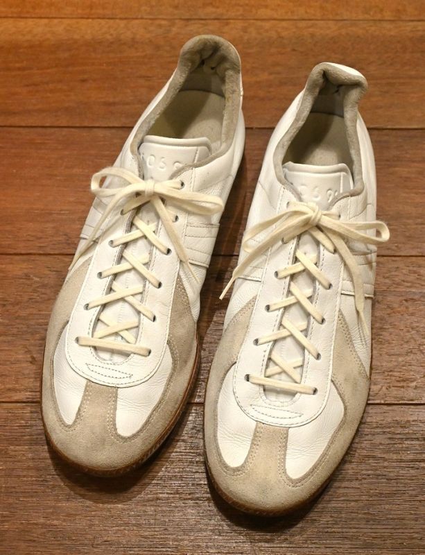 ジャーマントレーナー 実物 本物 26.5cm 革靴 BW SPORT白ホワイト 