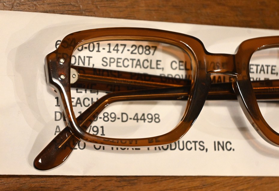 80年代製 デッドストック US MILITARY EYEGLASEES GI GLASSES アメリカ軍 眼鏡 メガネ (50-20) Birth  Control Glasses 7th