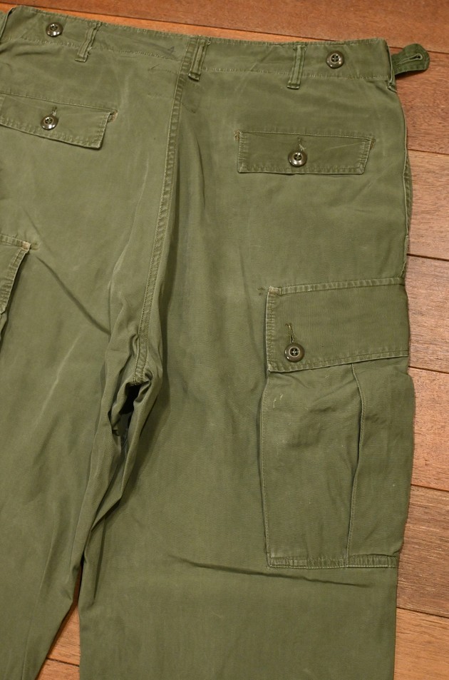 60s VTG/USED US ARMY ジャングルファティーグパンツ “1st”(M-REGULAR