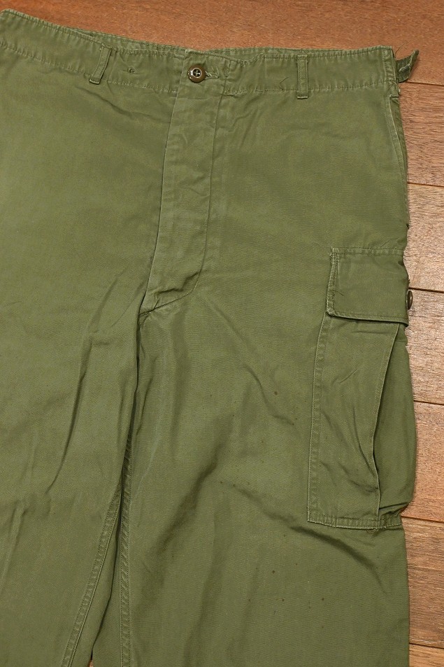 60s VTG/USED US ARMY ジャングルファティーグパンツ “1st”(M-REGULAR